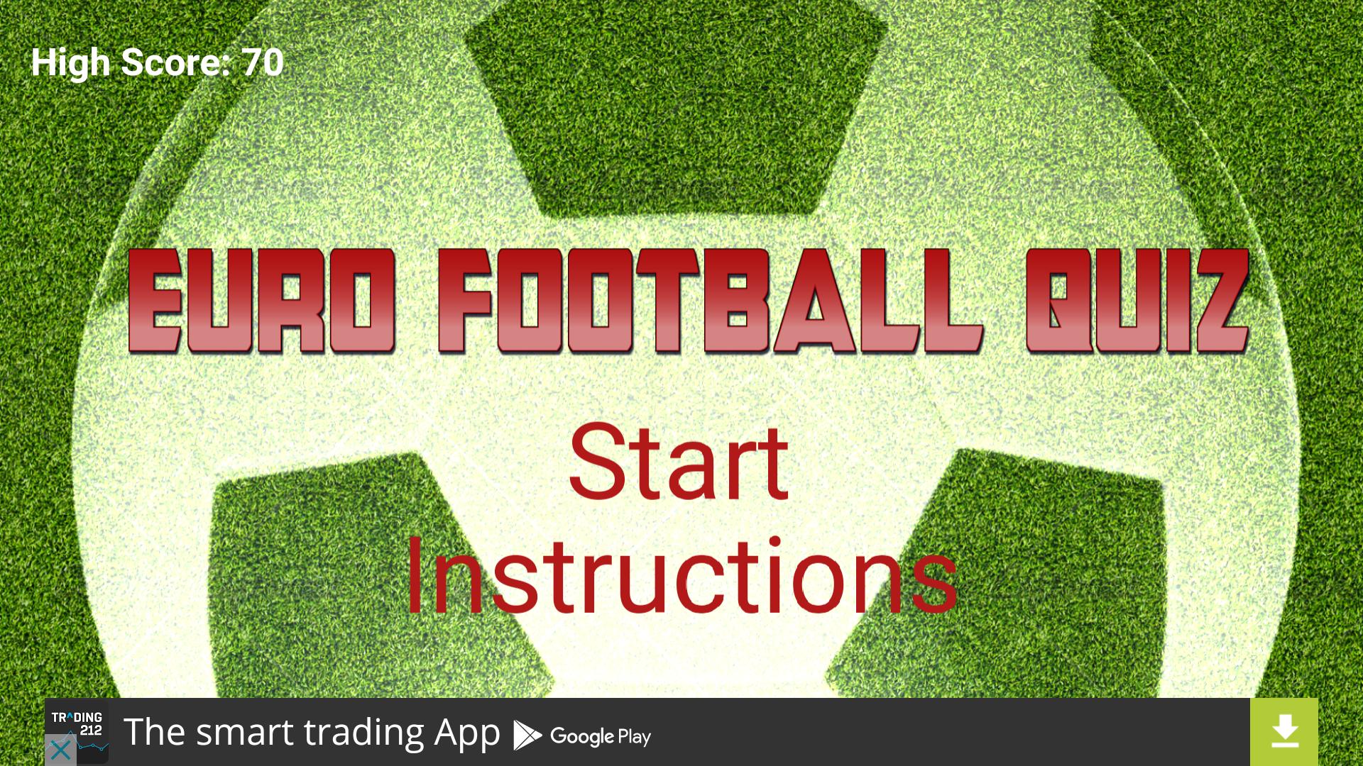 Euro 2016 Football Quiz