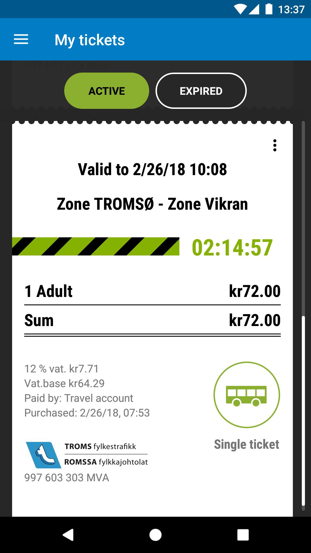 Troms Mobillett