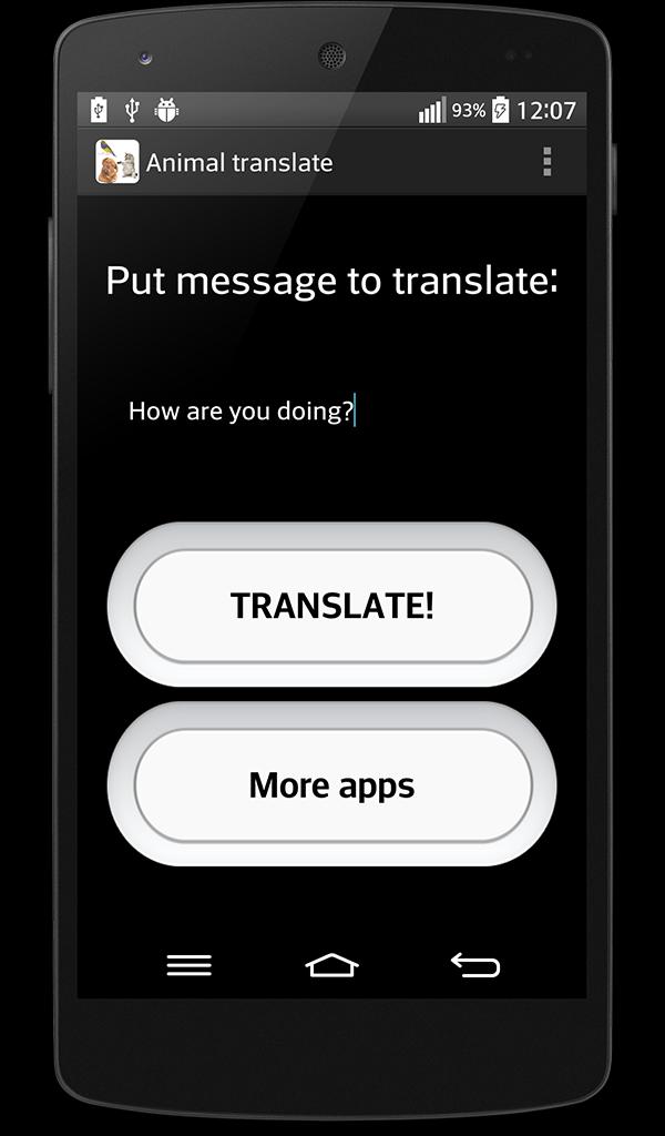 Animal translator (prank)