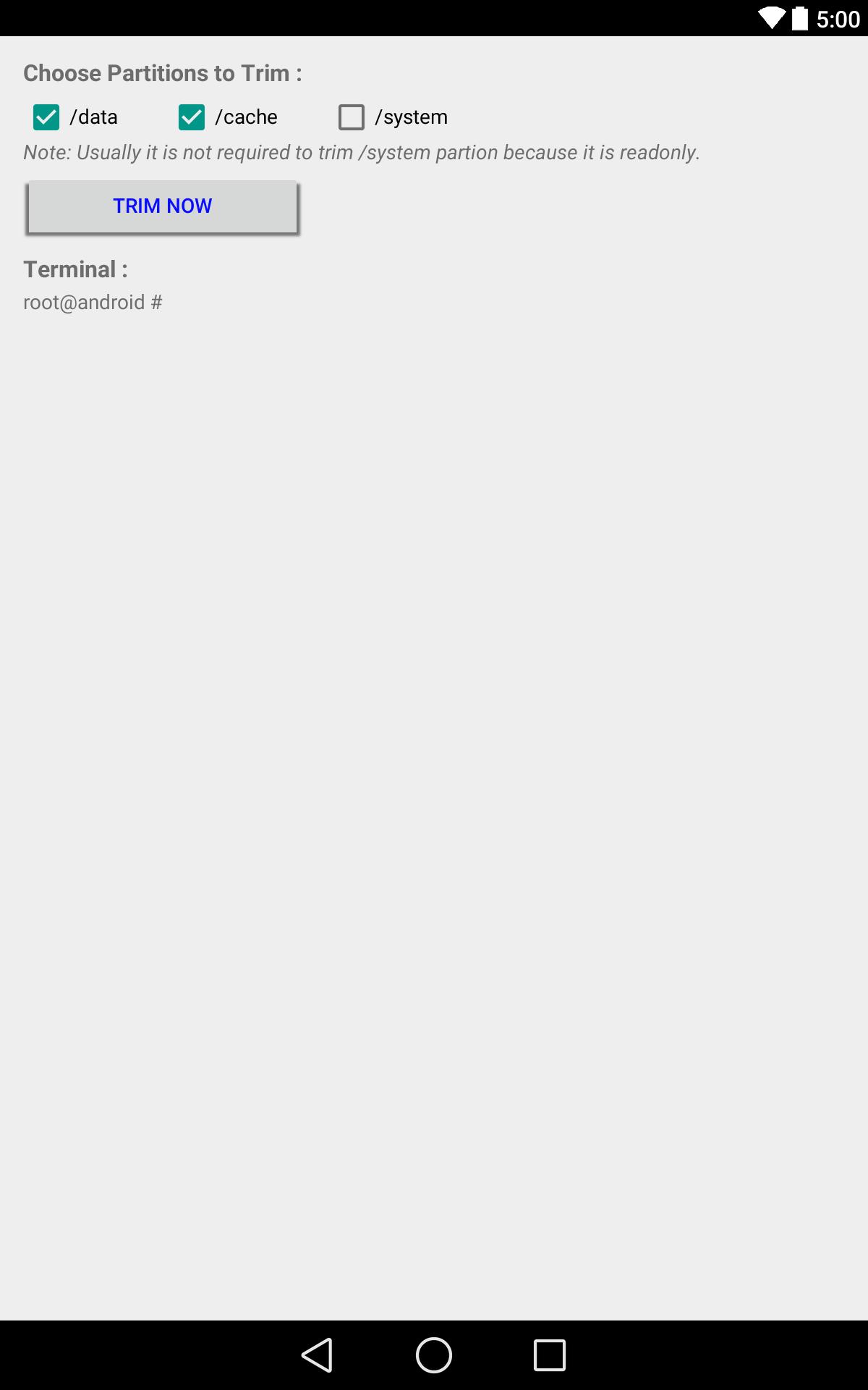 Trimmer (fstrim)