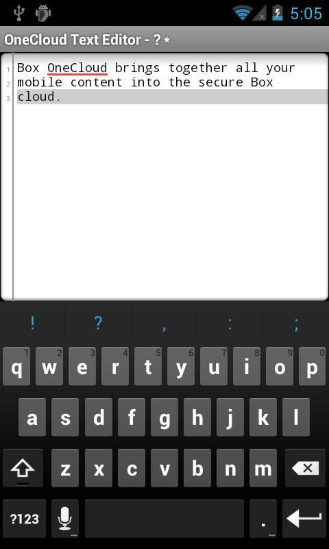 OneCloud Text Editor