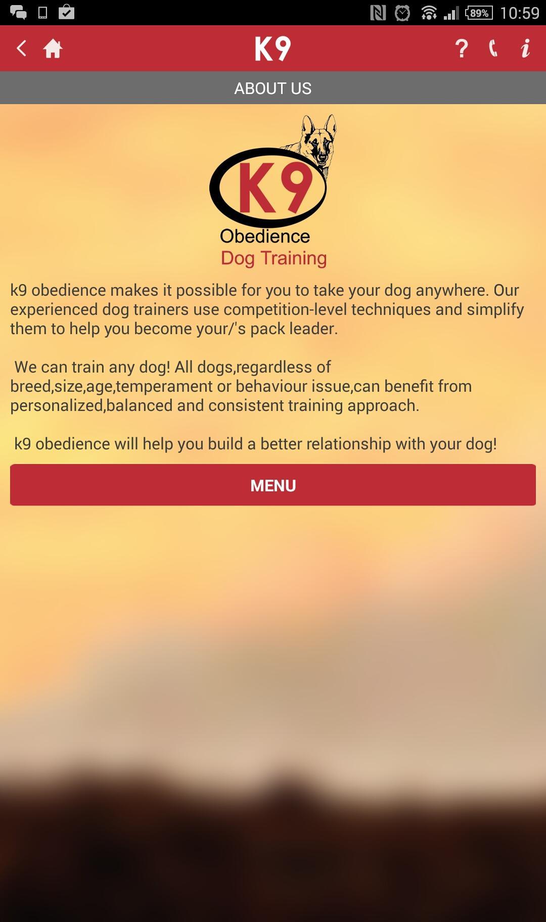 K9 OBEDIENCE