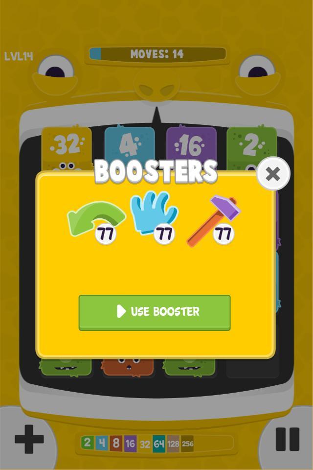 2048 Fuzzy Monsters