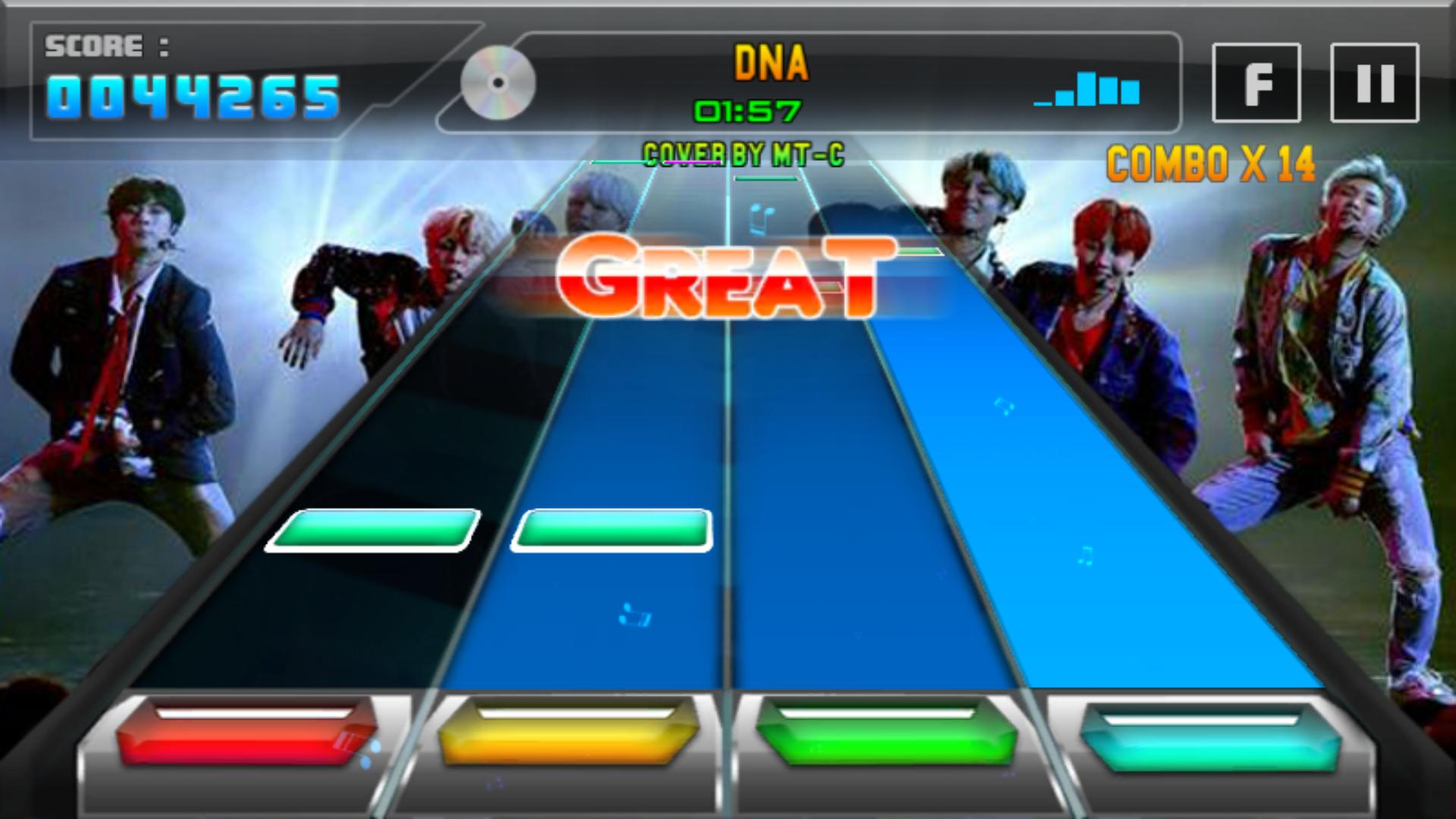 BTS Piano Tiles Game