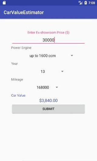 Car Value Estimator