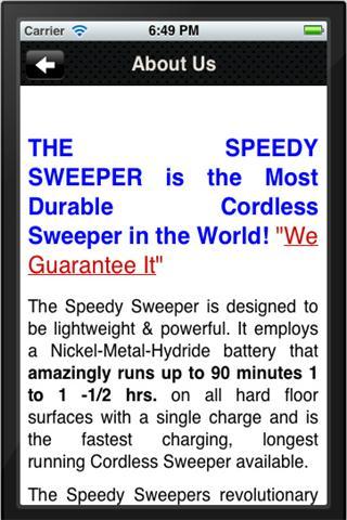 Speedy Sweep
