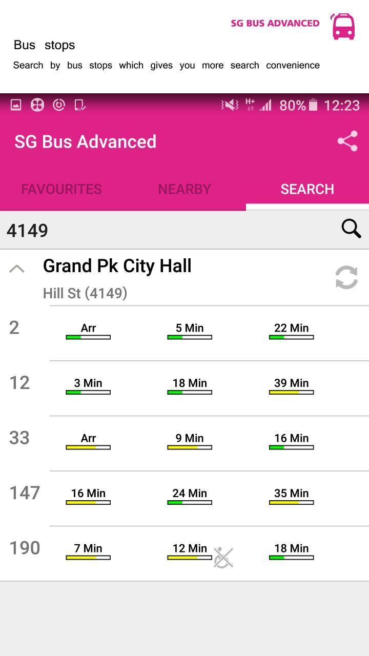 SG Bus Advanced - Convenience