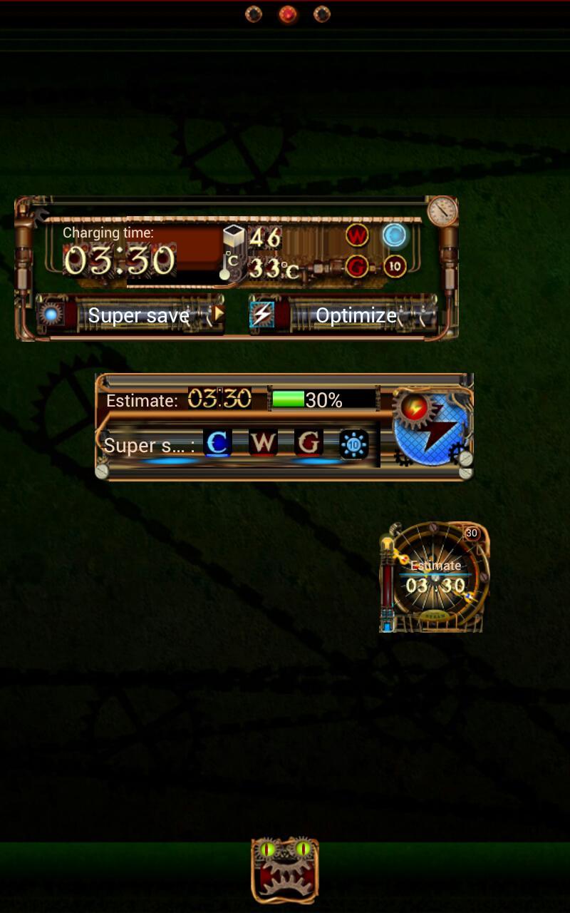 Steampunk Power Master Widgets