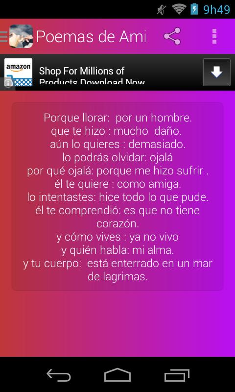 Poemas de Amistad