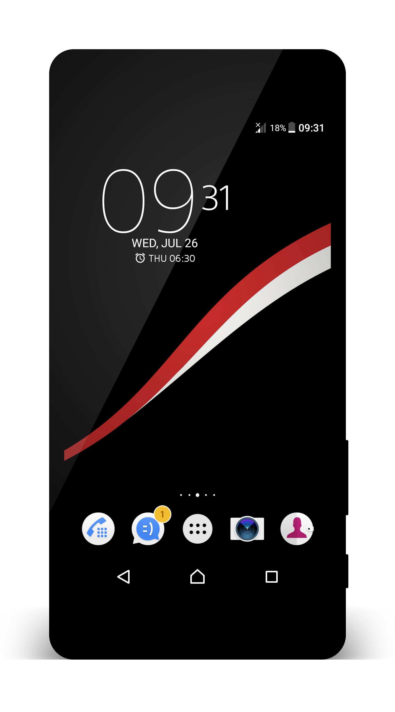 Black - Red Theme for Xperia