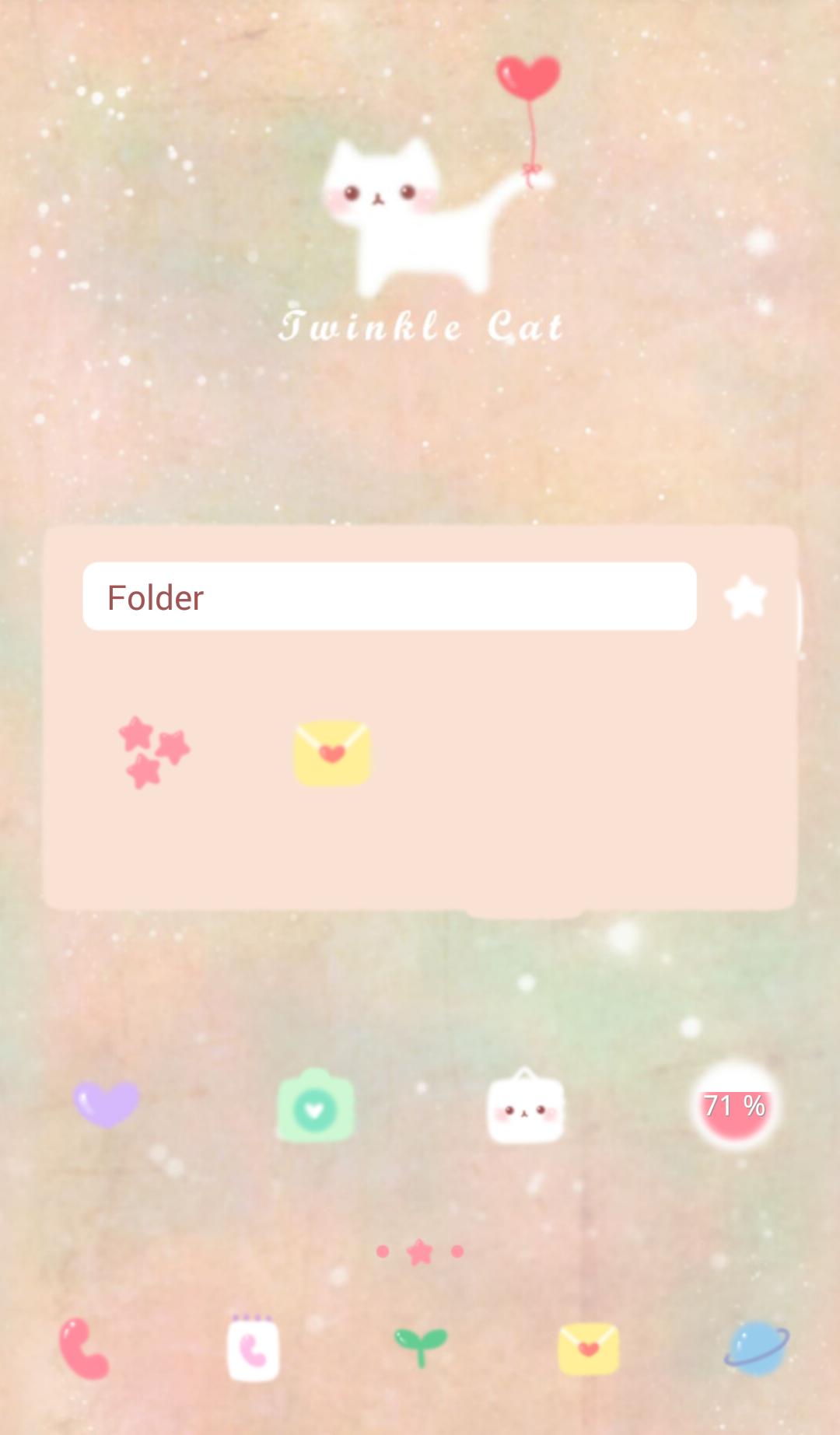 twinkle cat dodol theme