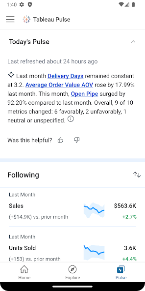 Tableau Mobile