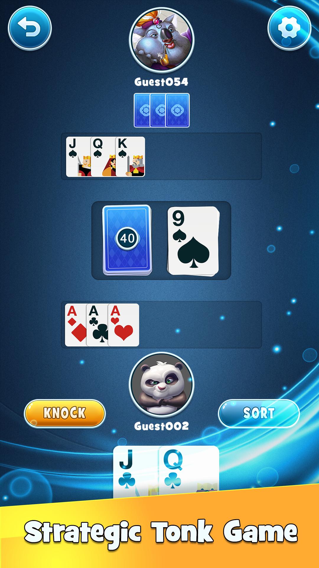 Tonk Card Game - Live