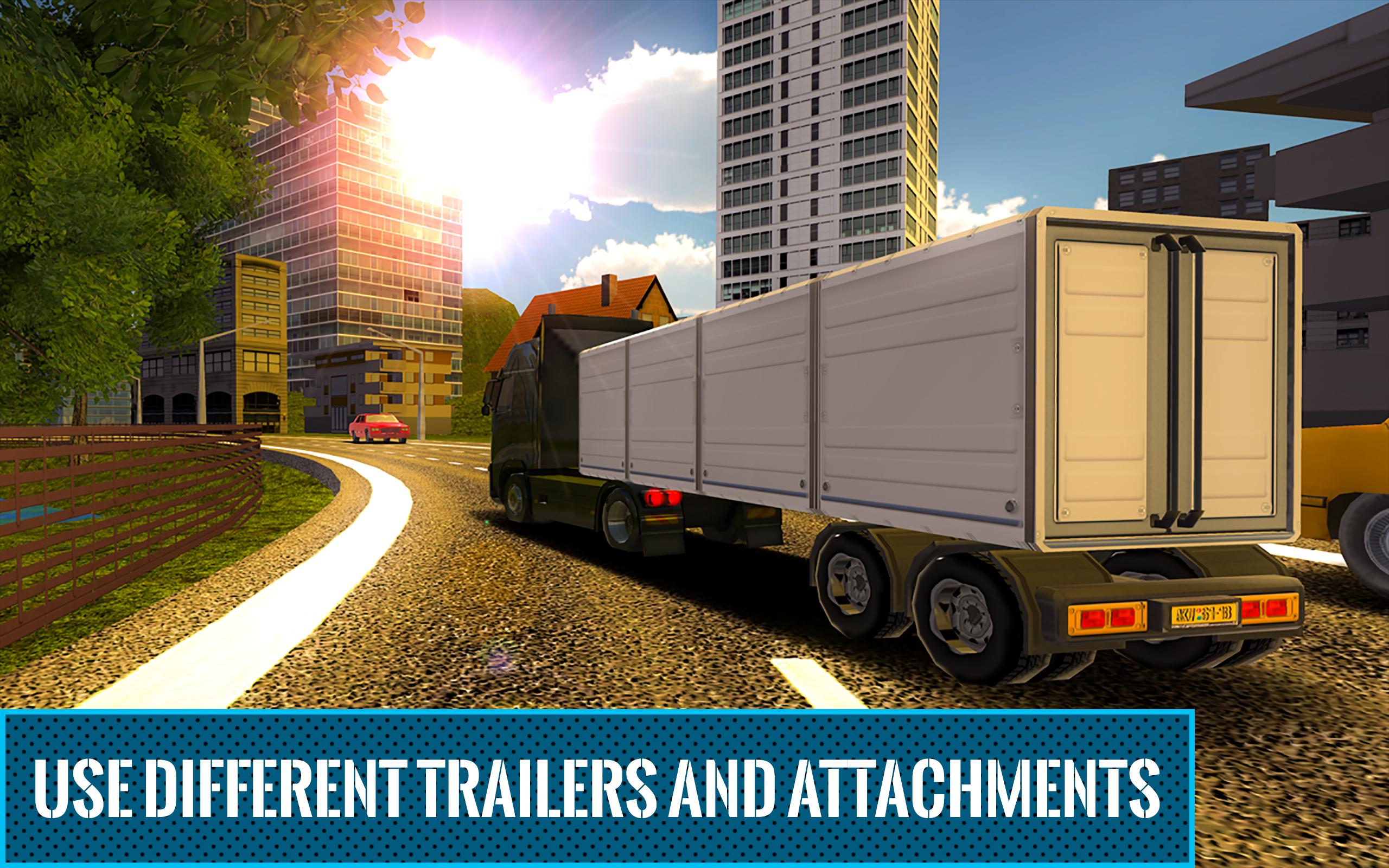 Cargo Trailer Transport Truck