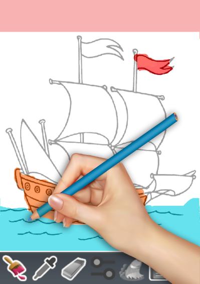 Draw Coloring Books For Kids!