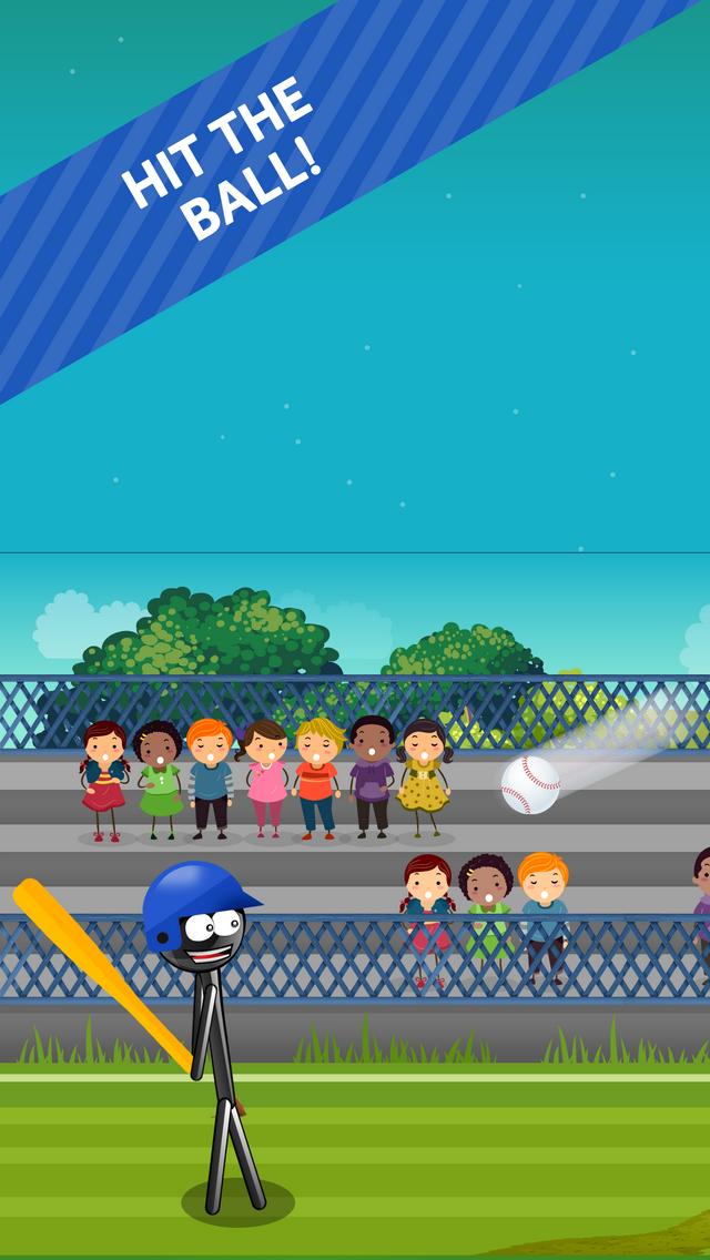 Stickman Baseball Home Run