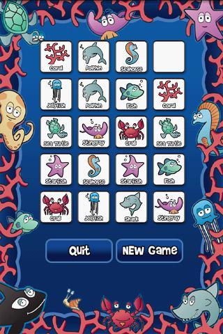 Underwater Memory Match Free