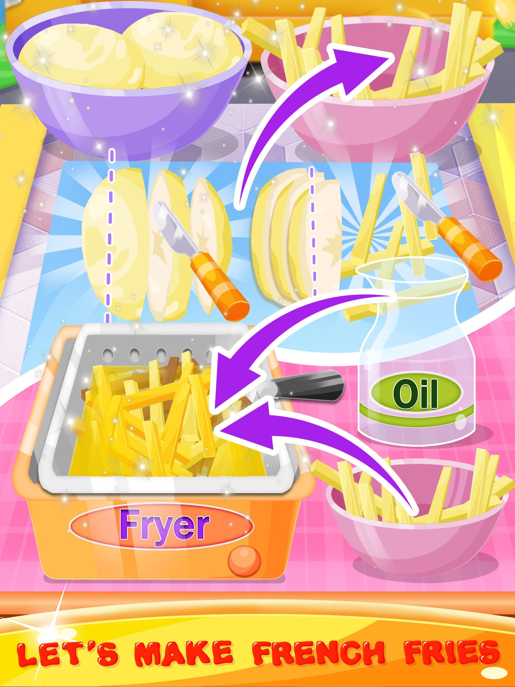 Carnival Street Food - Corn Dog & French Fries