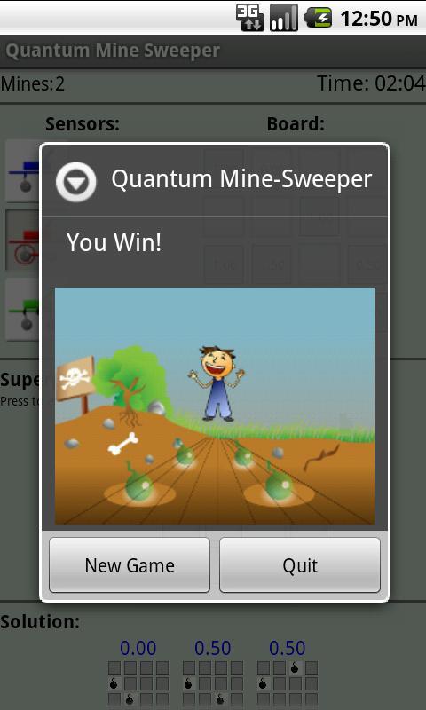 Quantum Minesweeper
