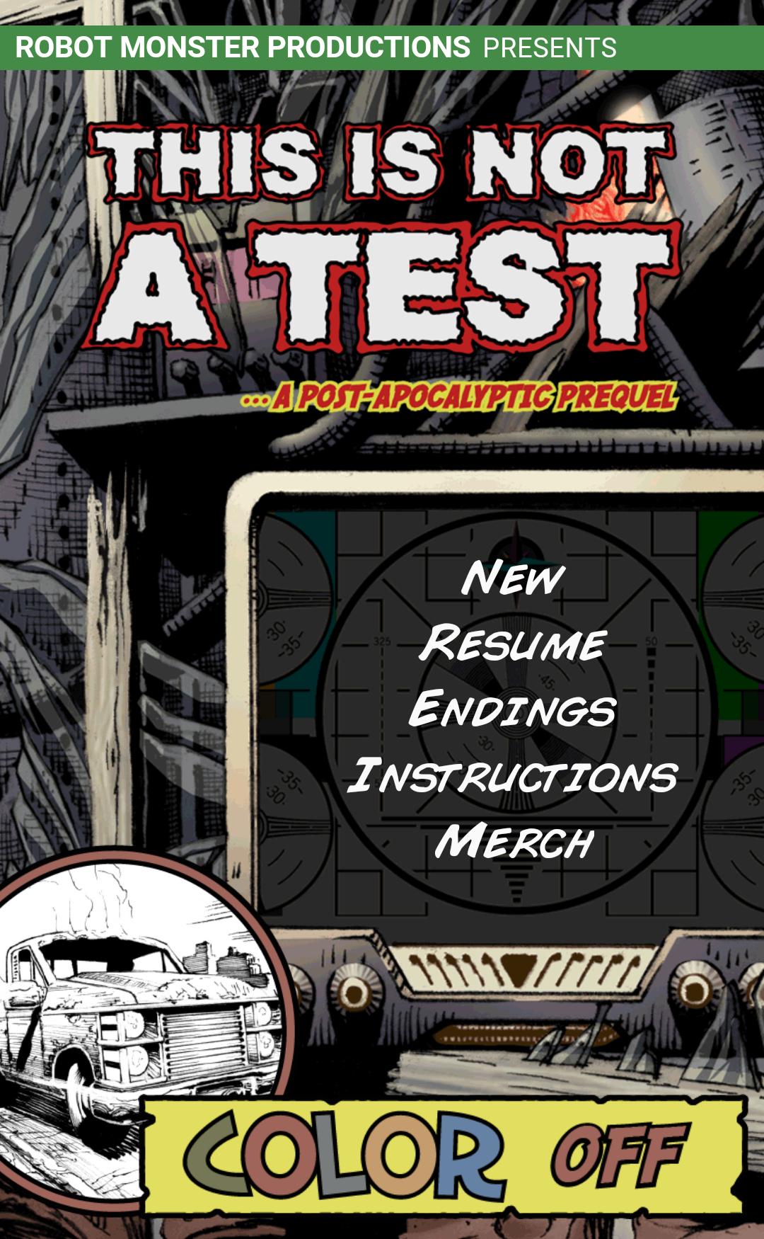 TINT A Survival RPG Comic Book