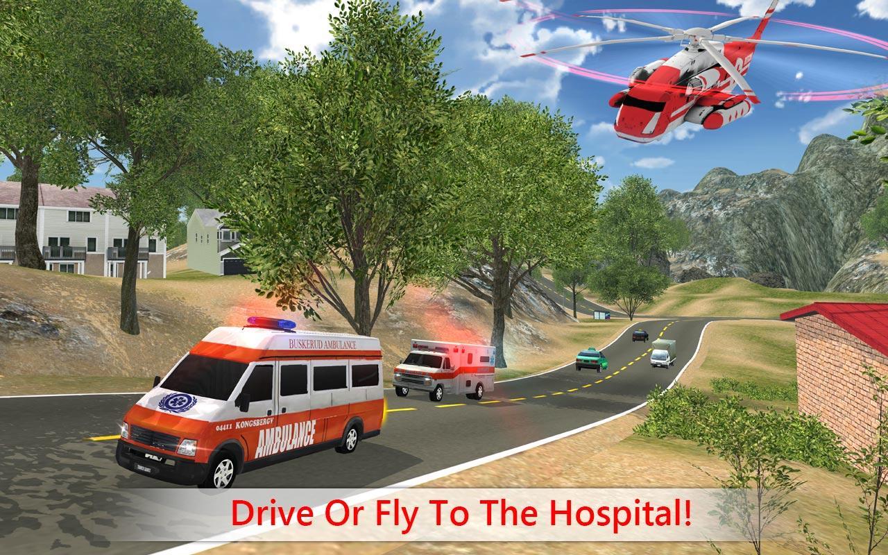 Rescue Ambulance & Helicopter