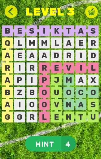 Football Word Search