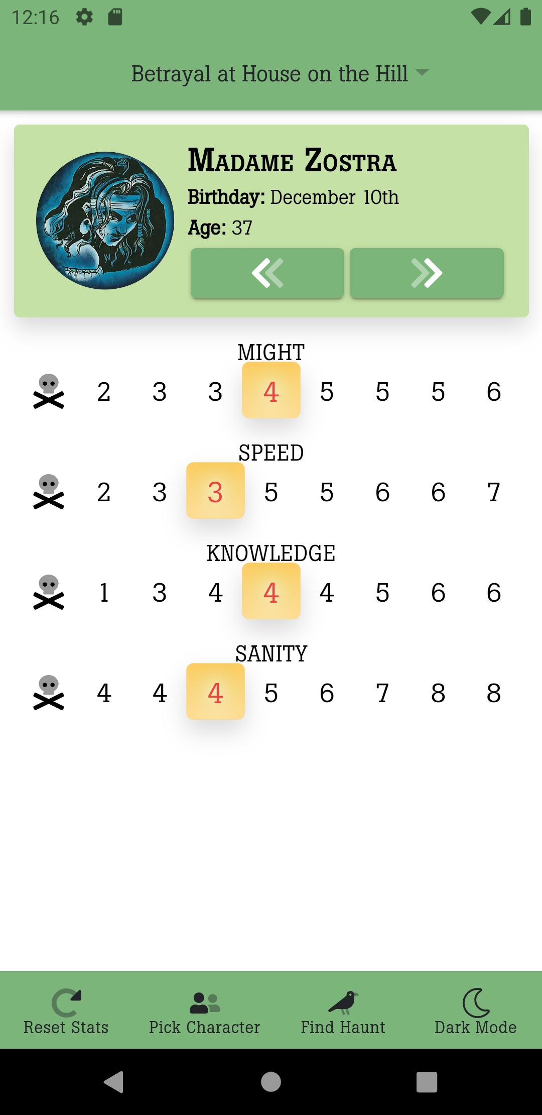 Betrayal Explorer Stats