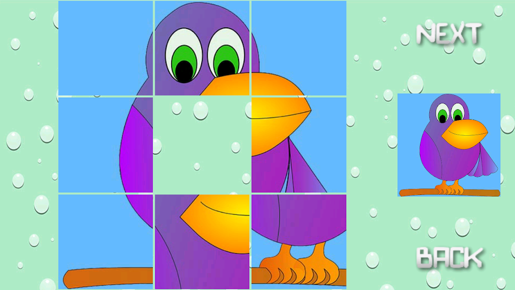 Kids slide puzzle