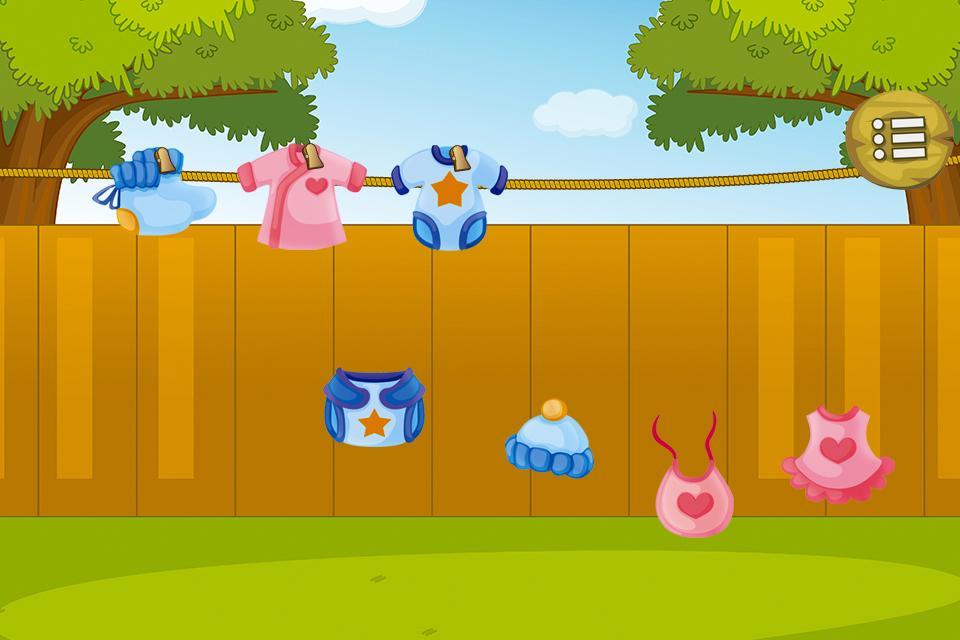 Cleanup baby bedroom games