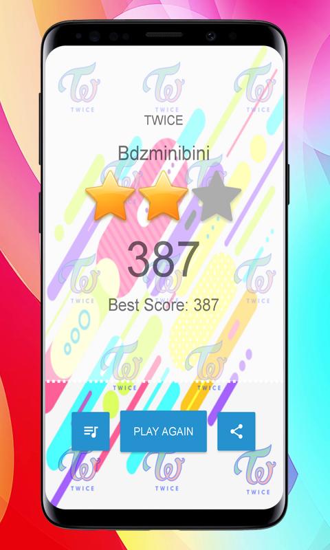 Twice Piano game tiles