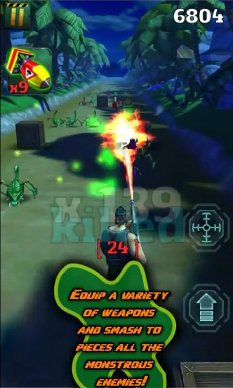 Space Monsters Destroy Gunner