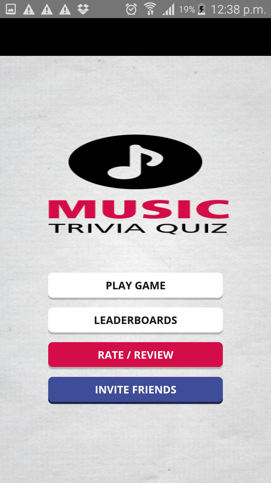 Music Trivia Quiz