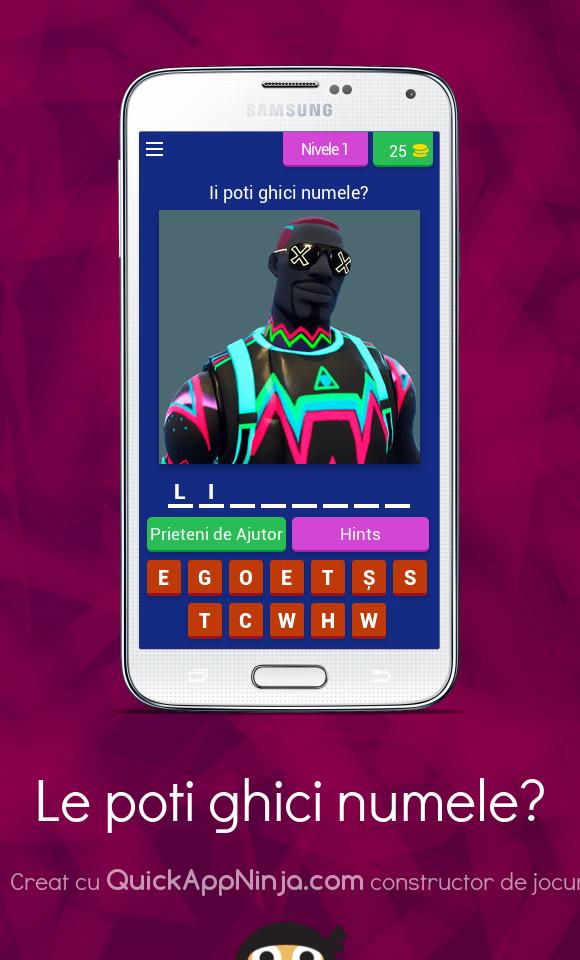 Le poti ghici numele?