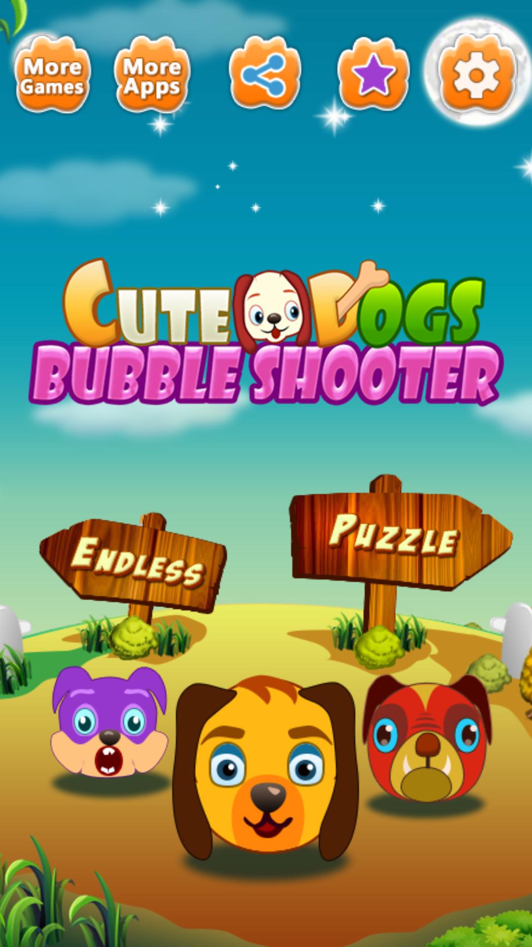 Cute Dogs Bubble Shooter