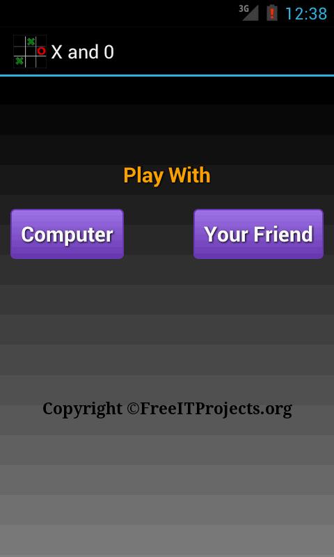 X and 0, Tic Tac Toe