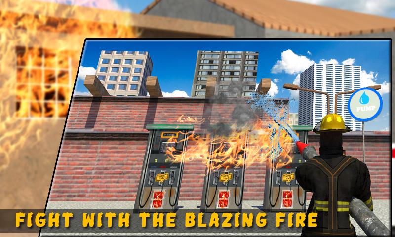 Firefighter hero rescue operation