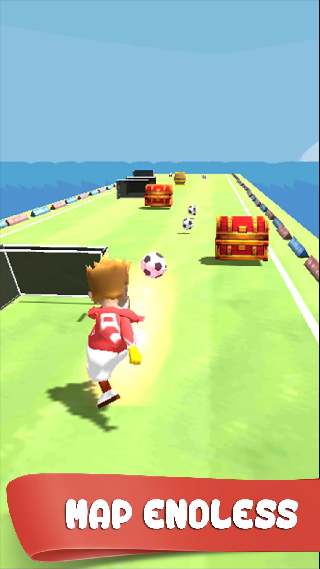 Soccer Running Flick Football