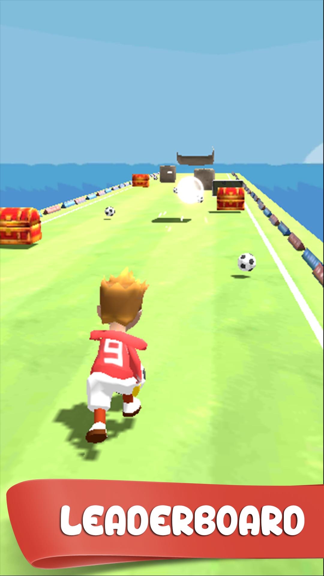 Soccer Running Flick Football