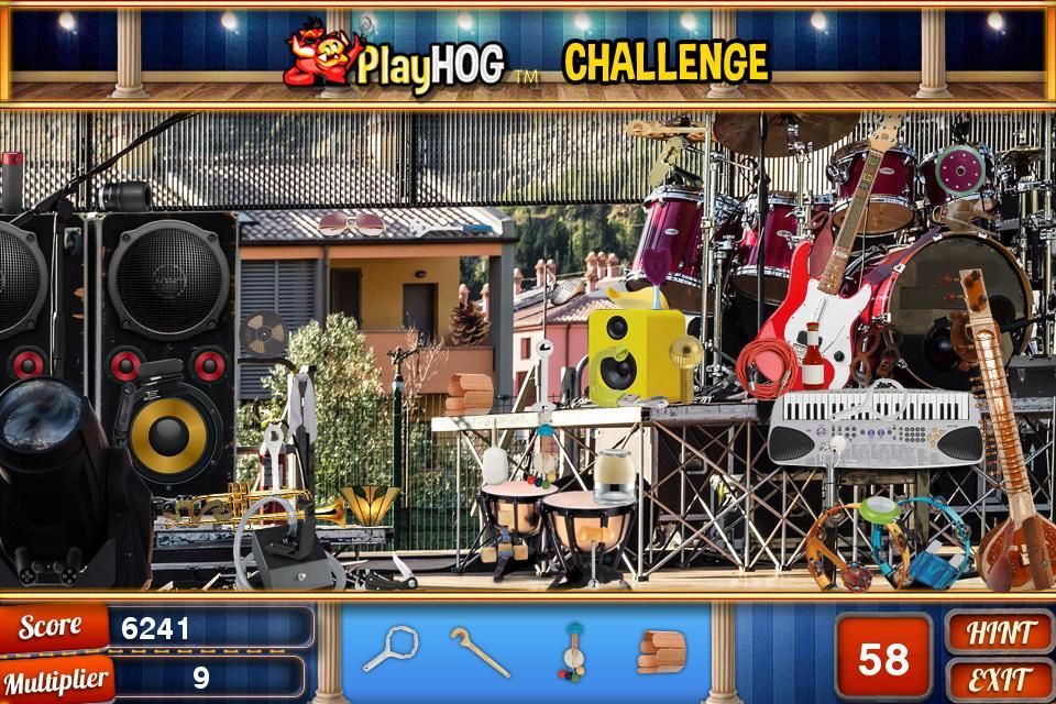 Challenge #112 On Stage Free Hidden Objects Games