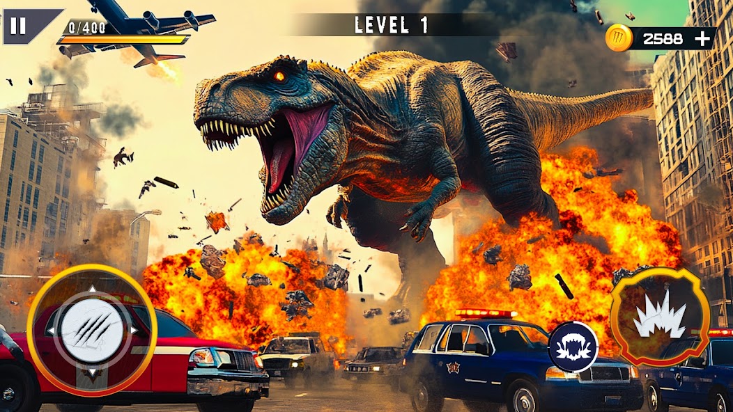 Monster Dinosaur Rampage Game