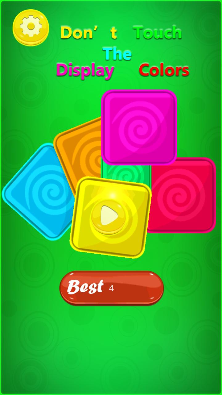 Don't Touch The Display Colors