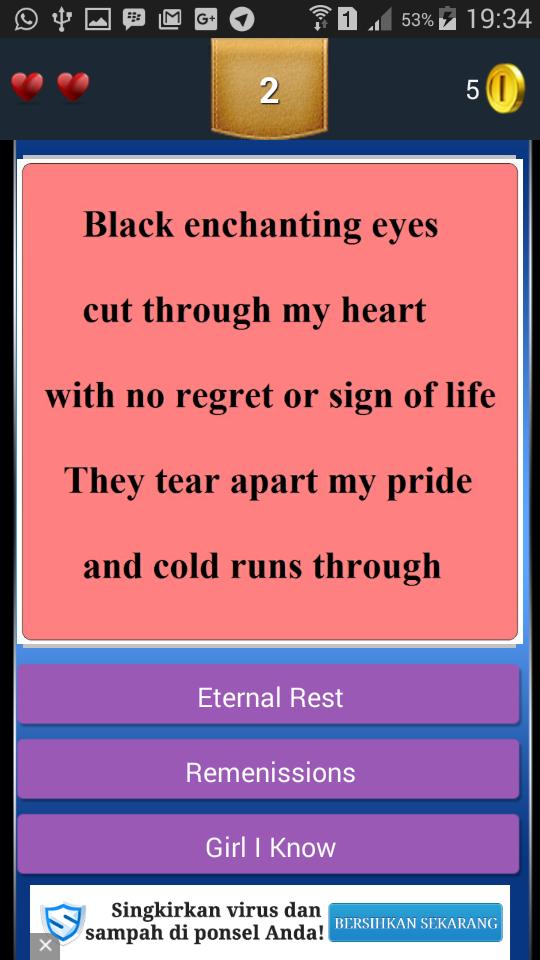 New Quiz Avenged Sevenfold