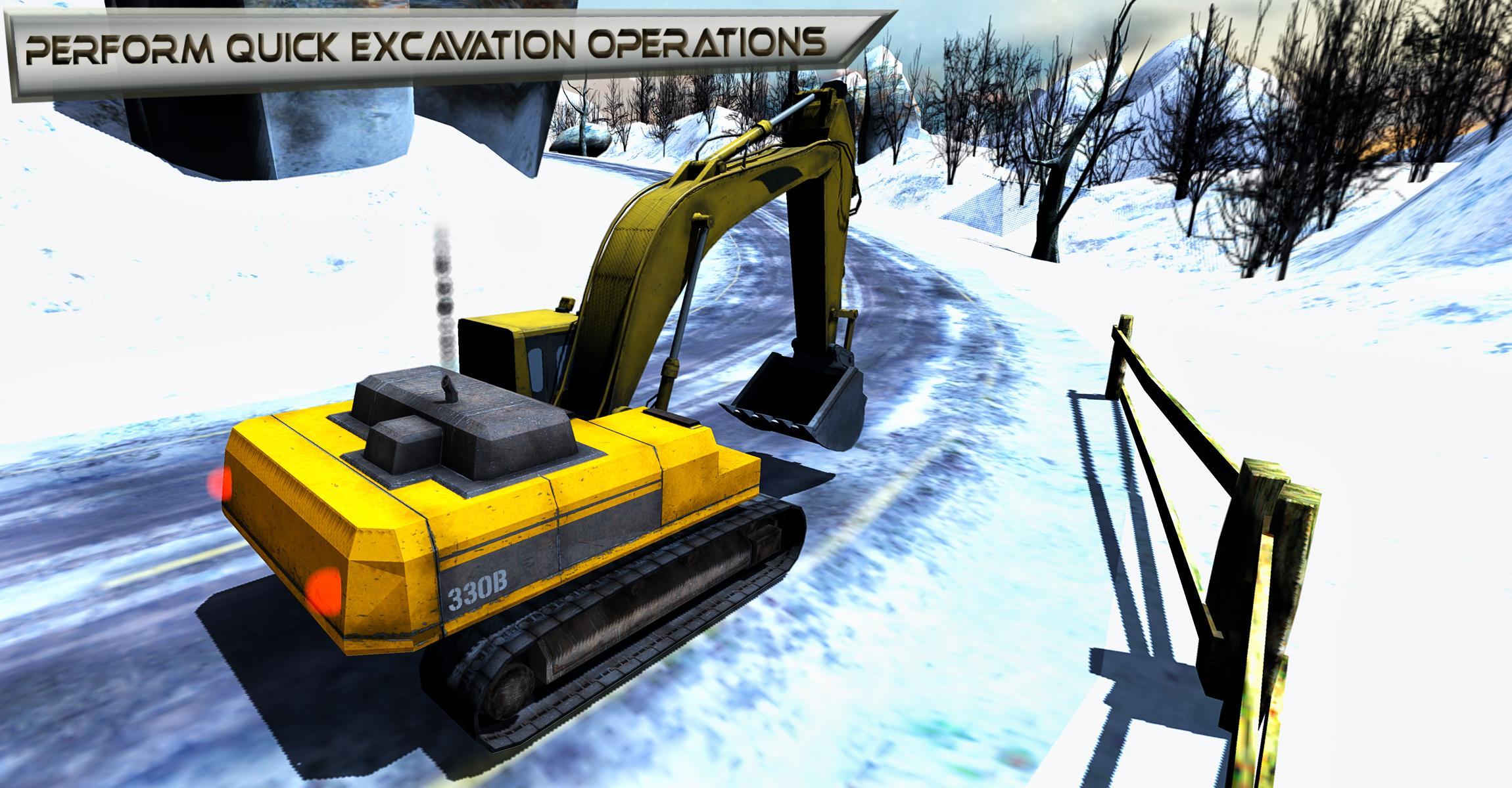 Snow Excavator & Dump Truck 3D