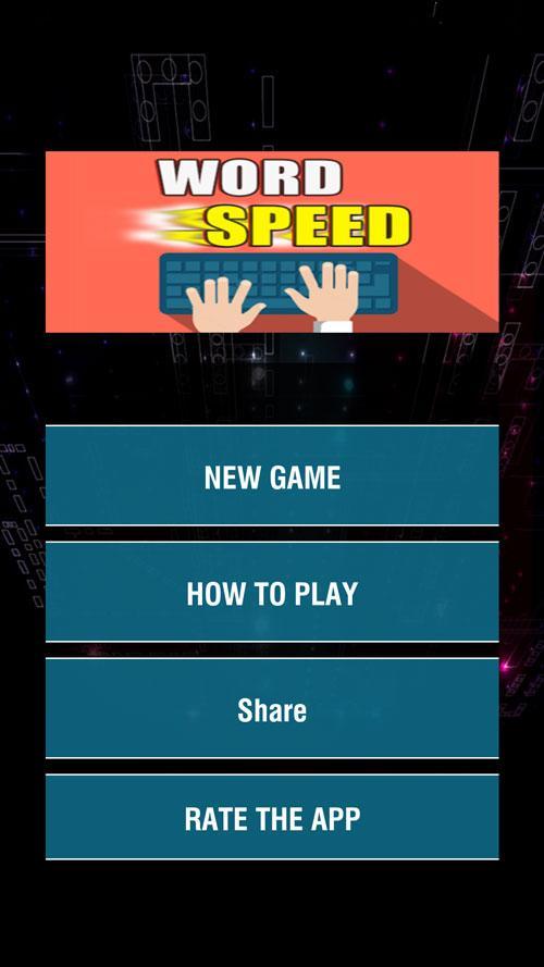 Word Speed - fast typing game
