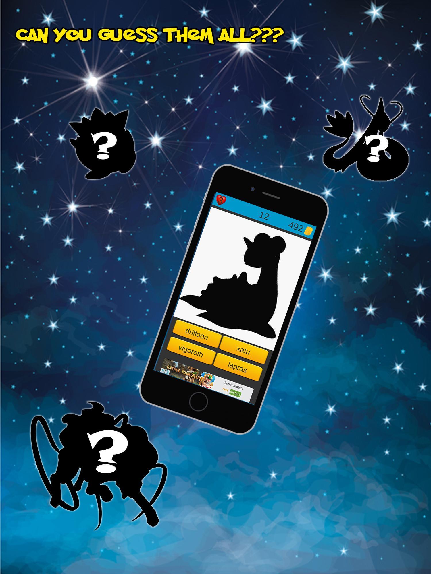 Guess The Pokemon Quiz