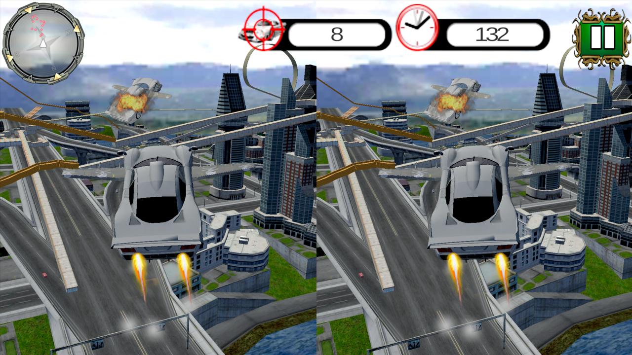 VR Futuristic Flying Car Simulator : Virtual Game