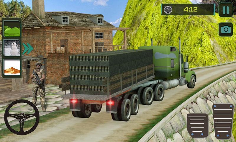 Army Truck Check Post Drive 3D