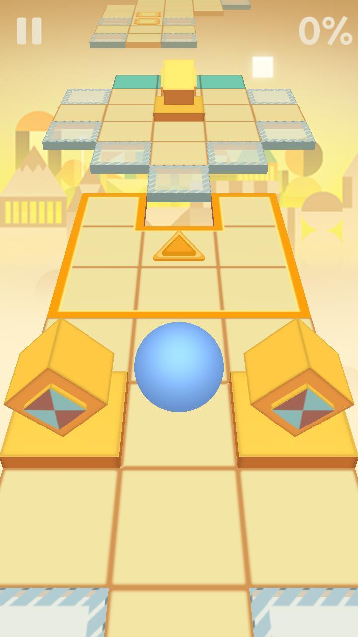 Scrolling Ball in Sky: casual rolling game