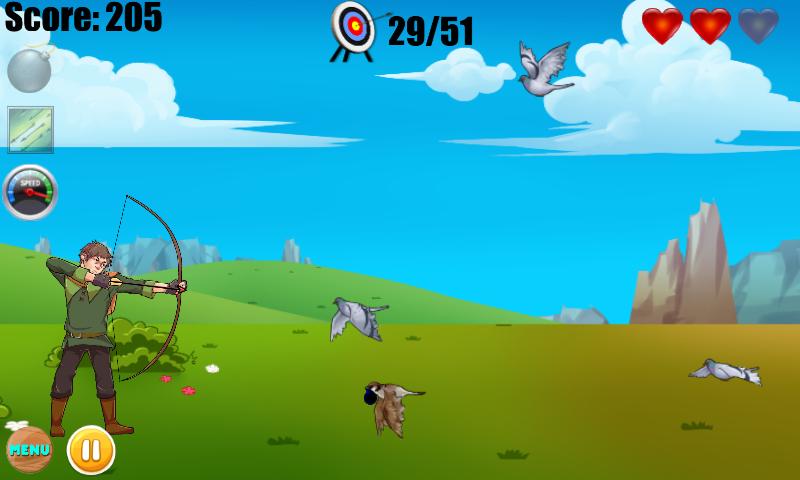 hunting birds arrow bow shoot