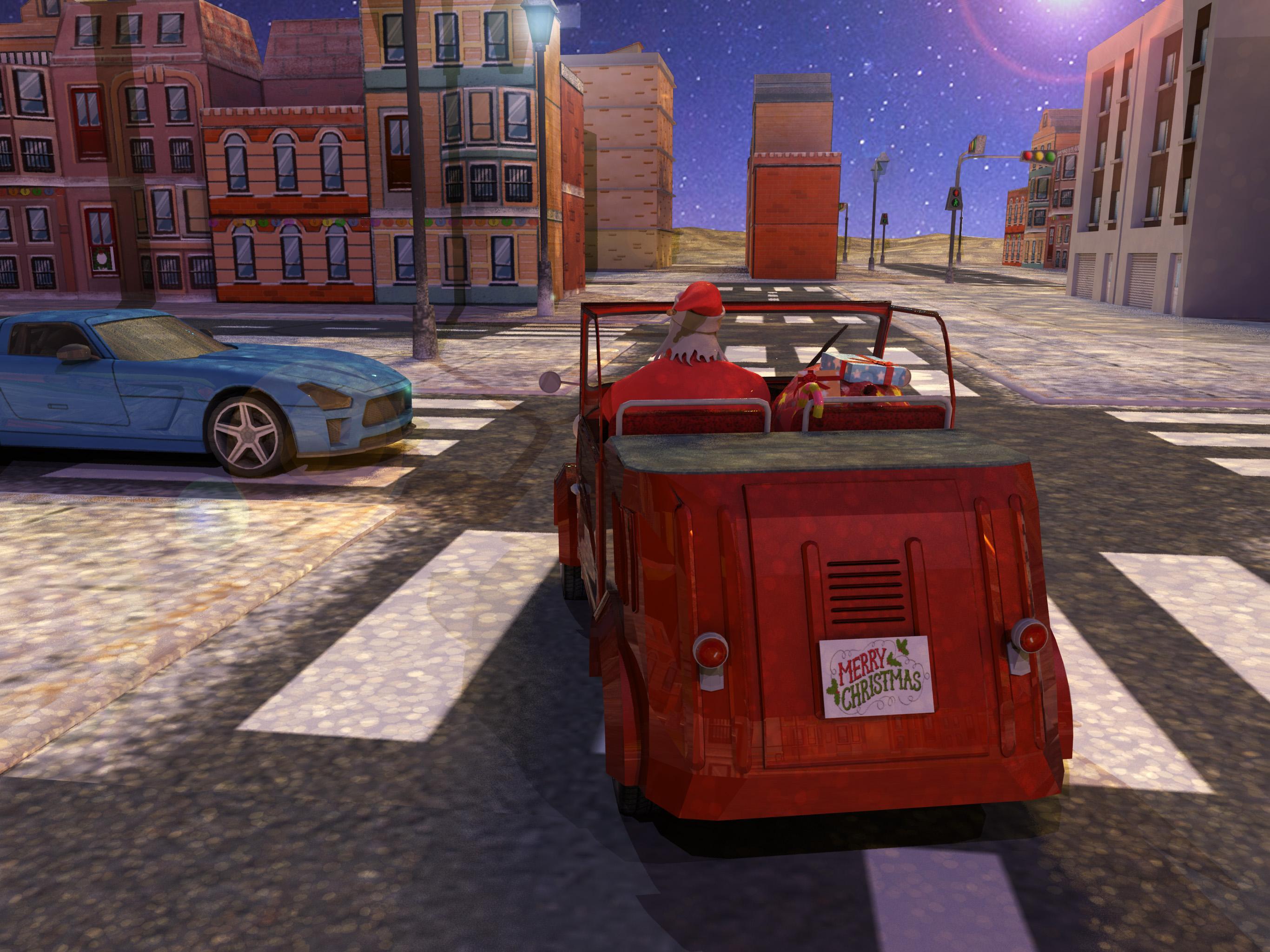 Christmas 3D Santa Car Parking